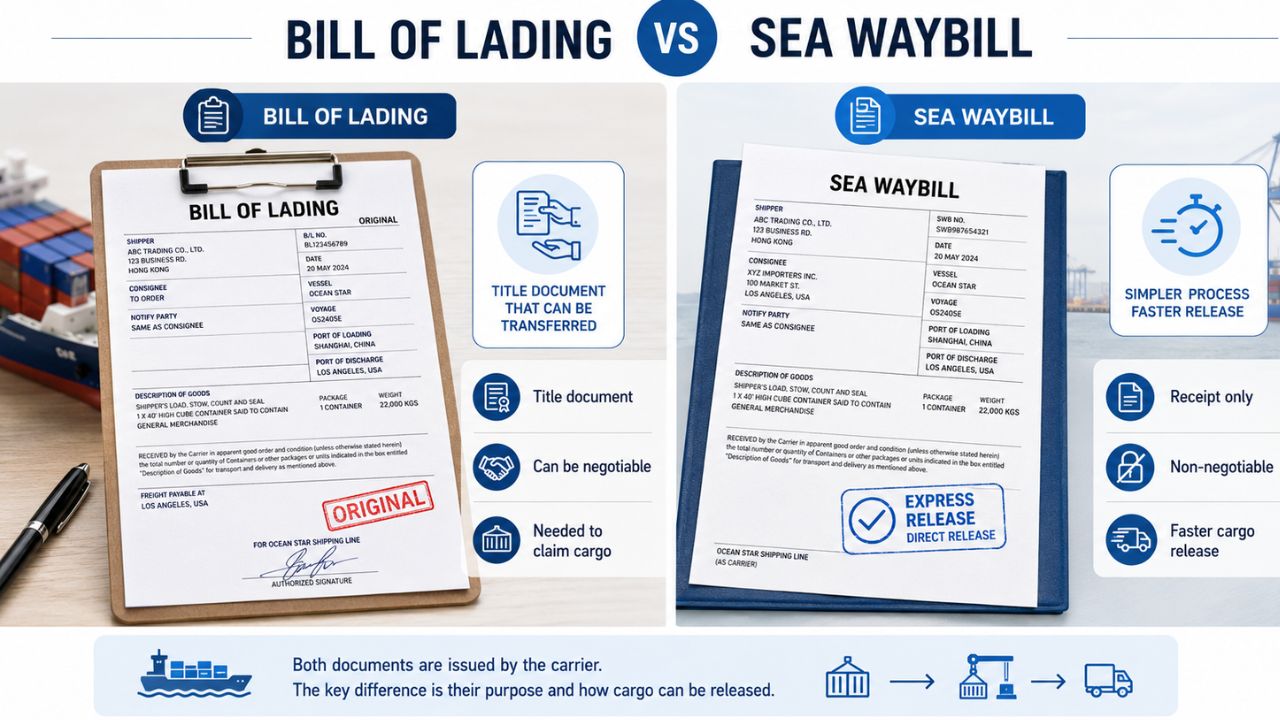 Differences Between Bill of Lading and Sea Waybill