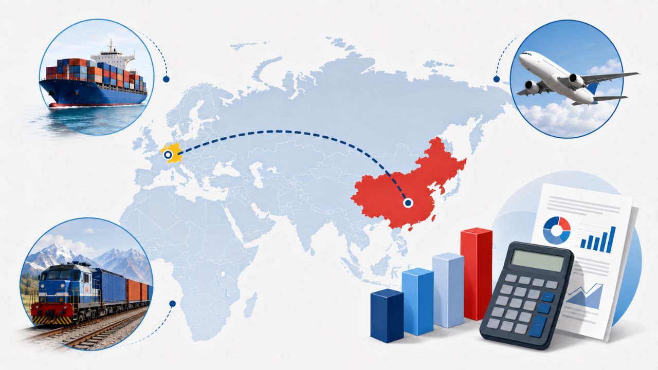 Freight Shipping Cost from China to Belgium