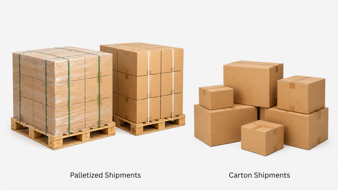 How Do I Choose Between Palletized and Carton Shipments
