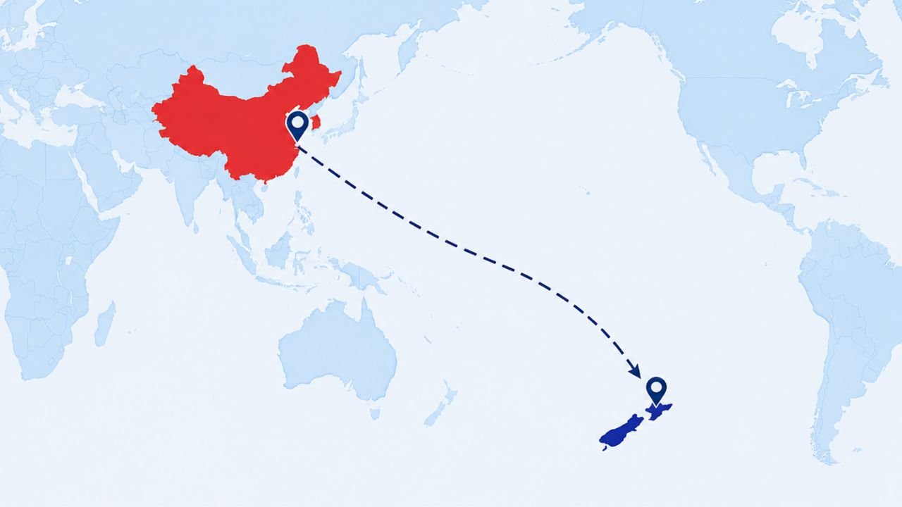 Top Routes to Ship Cargo from China to New Zealand