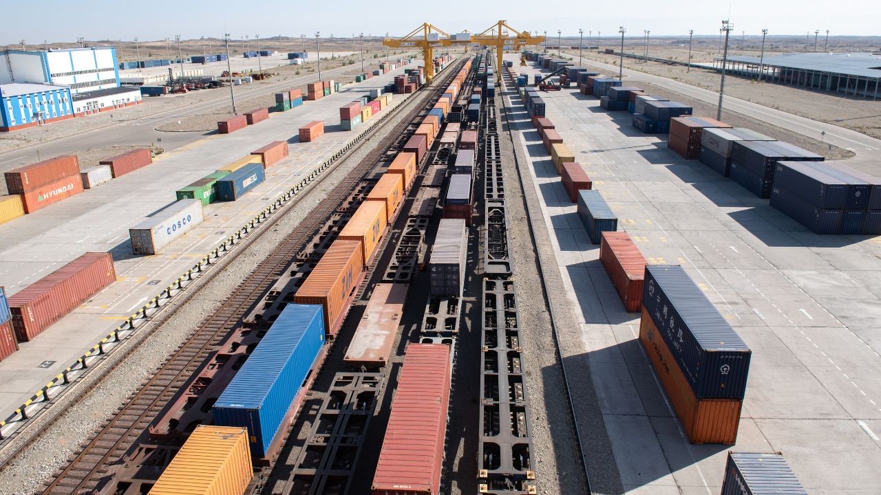 Transshipment in Altynkol (Kazakhstan Rail Hub)