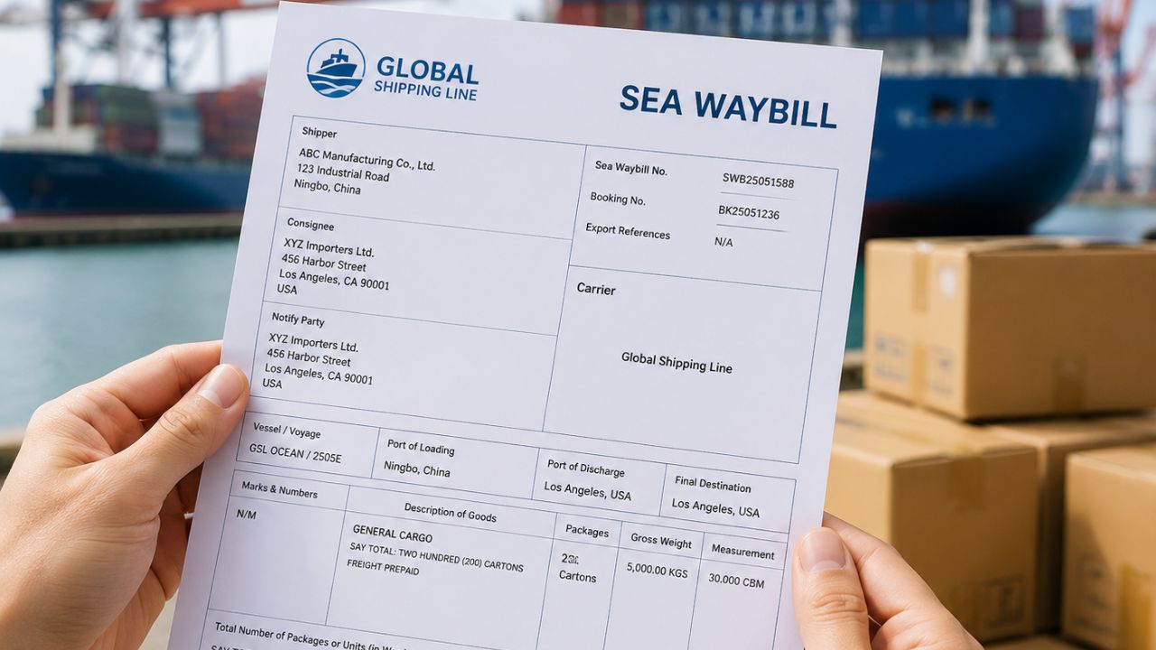 Use a Sea Waybill