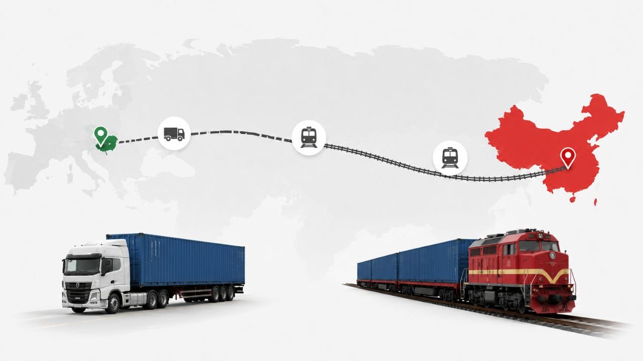 What are the End-to-End Routes of Intermodal Transport and Truck Freight Solutions From China to Hungary