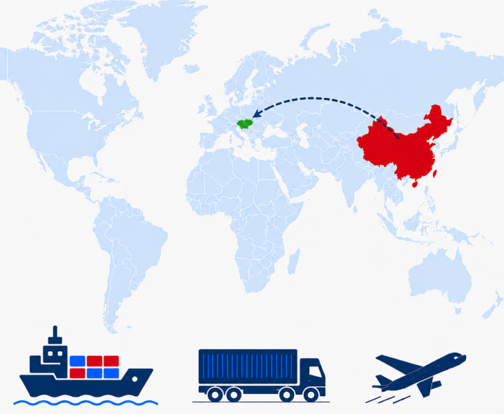 Shipping from China to Romania