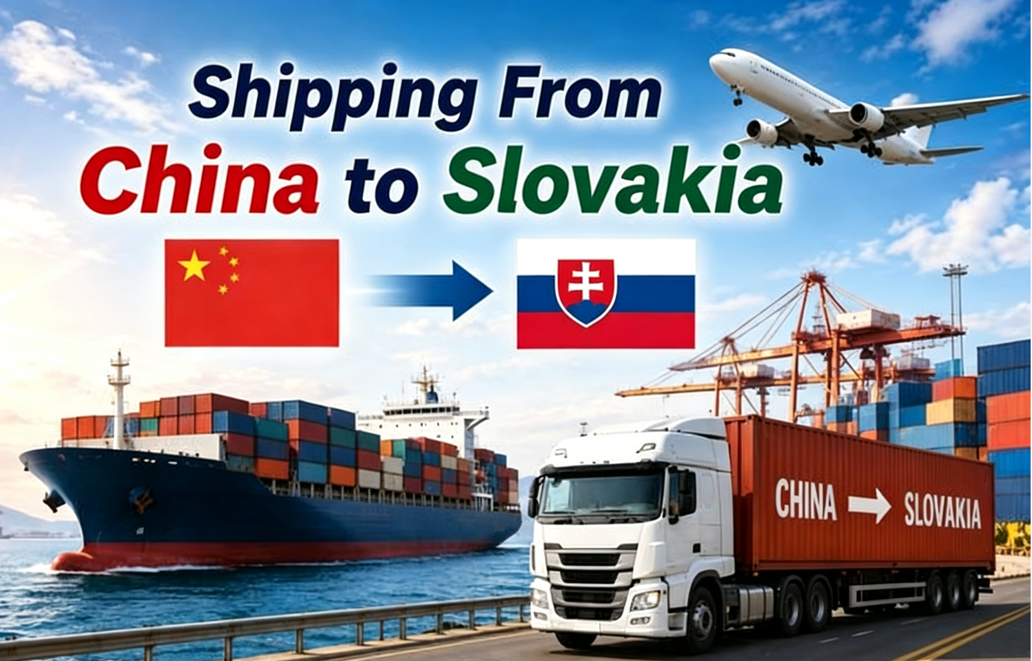 Shipping from China to Slovakia