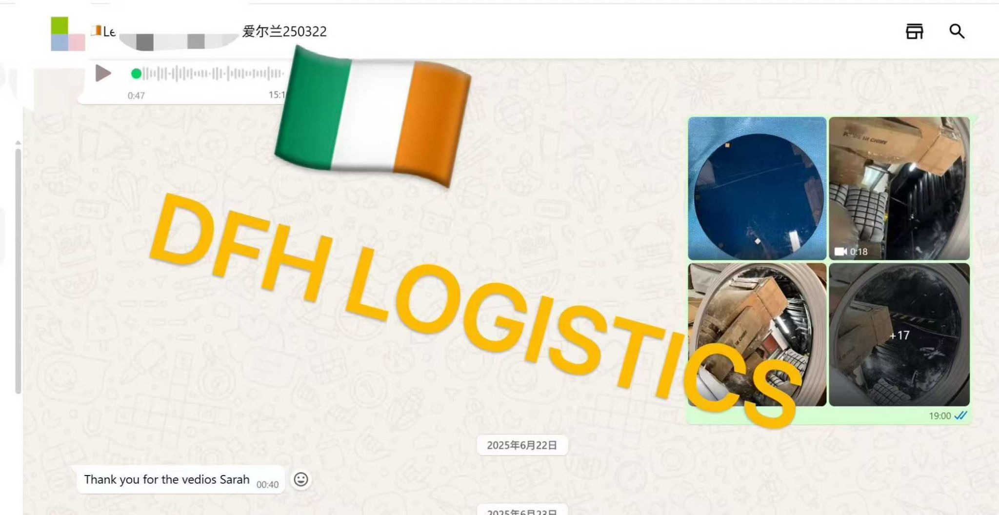 China to Ireland