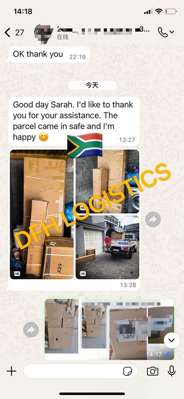 China to South Africa