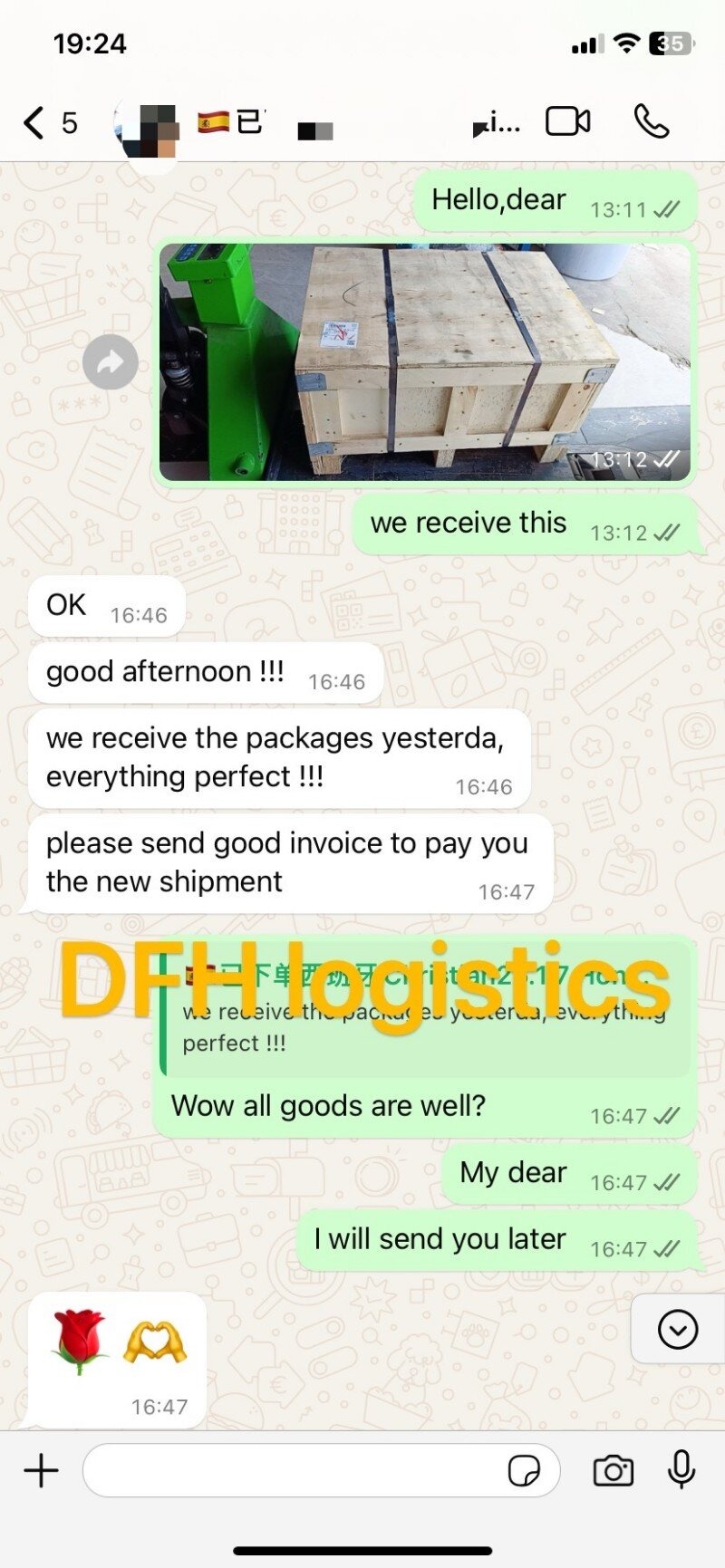 China to Spain