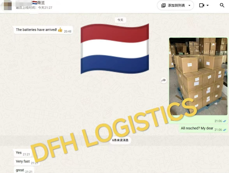 China to the Netherlands