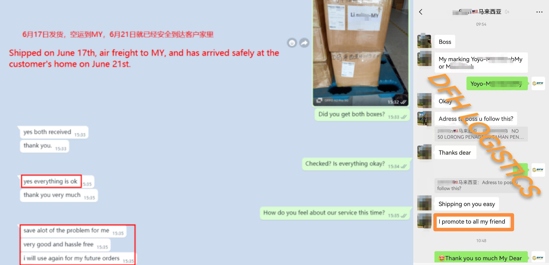 Shipping from China to Malaysia